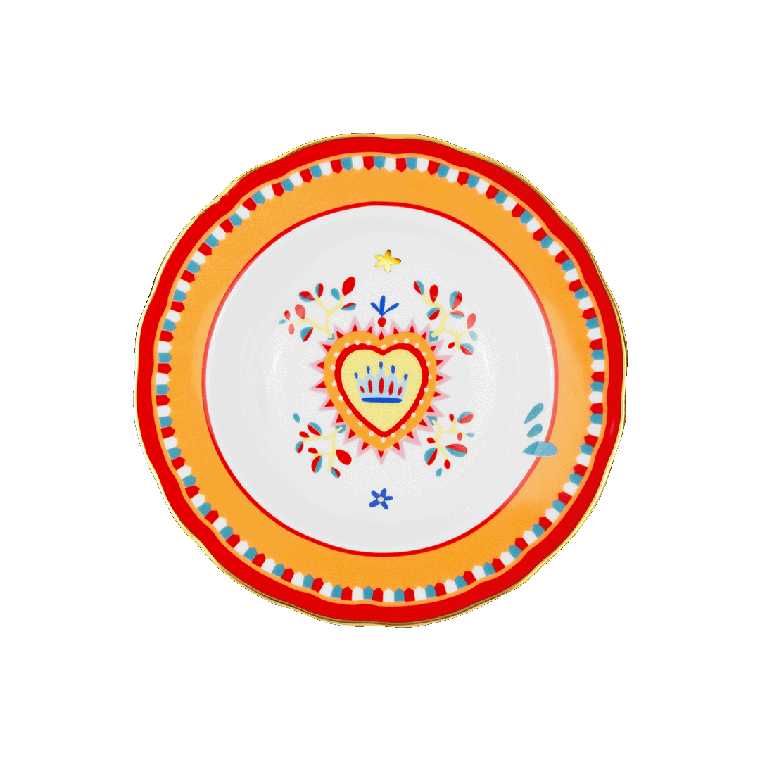 צלחת עמוקה לב