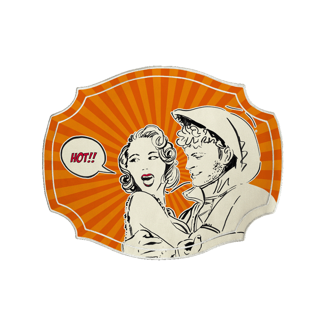 פלייסמט במגוון צבעים - כתום