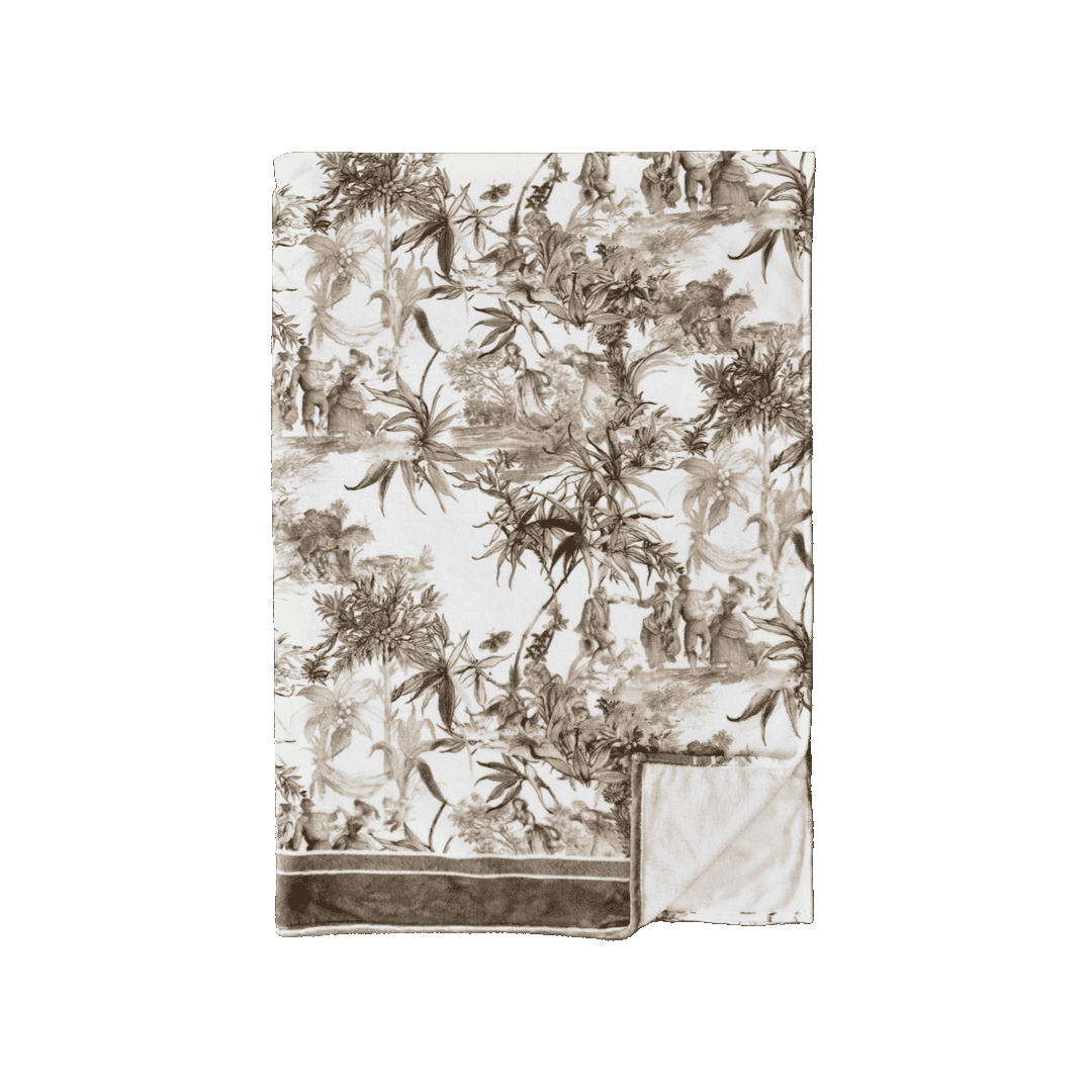 שמיכה אלגנטית במגוון צבעים - אפור חום