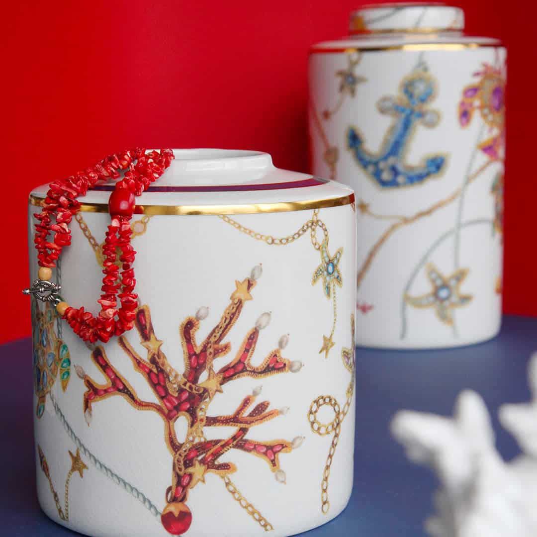 כד/כלי אחסון עם מכסה - Portofino