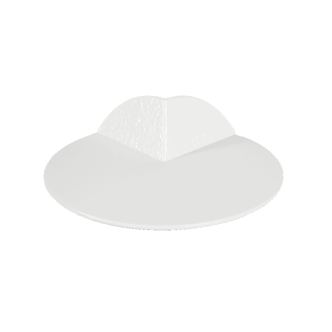 צלחת הגשה עגולה עם קיפול