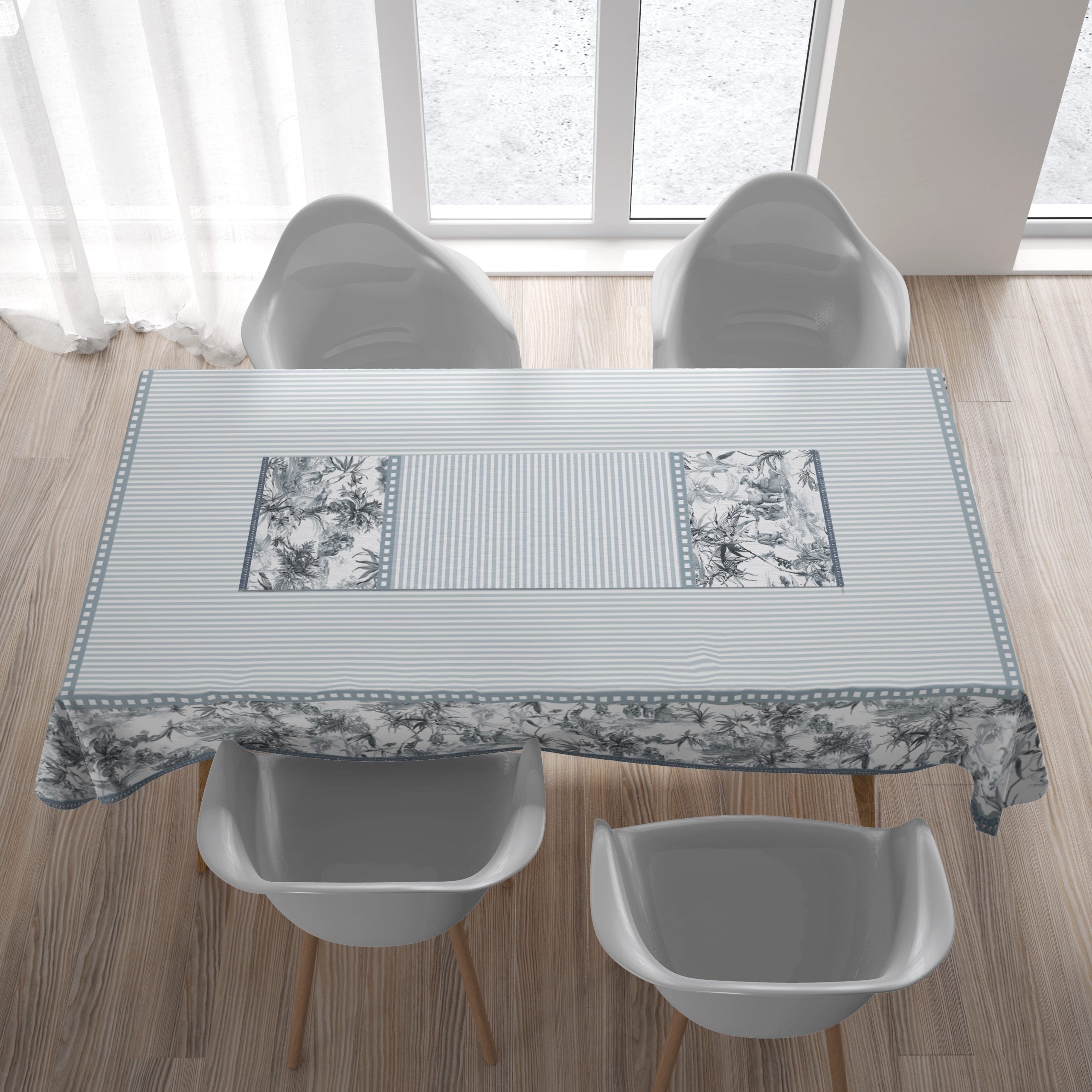 ראנר לשולחן דוחה כתמים - Joke | 48x150 | כחול