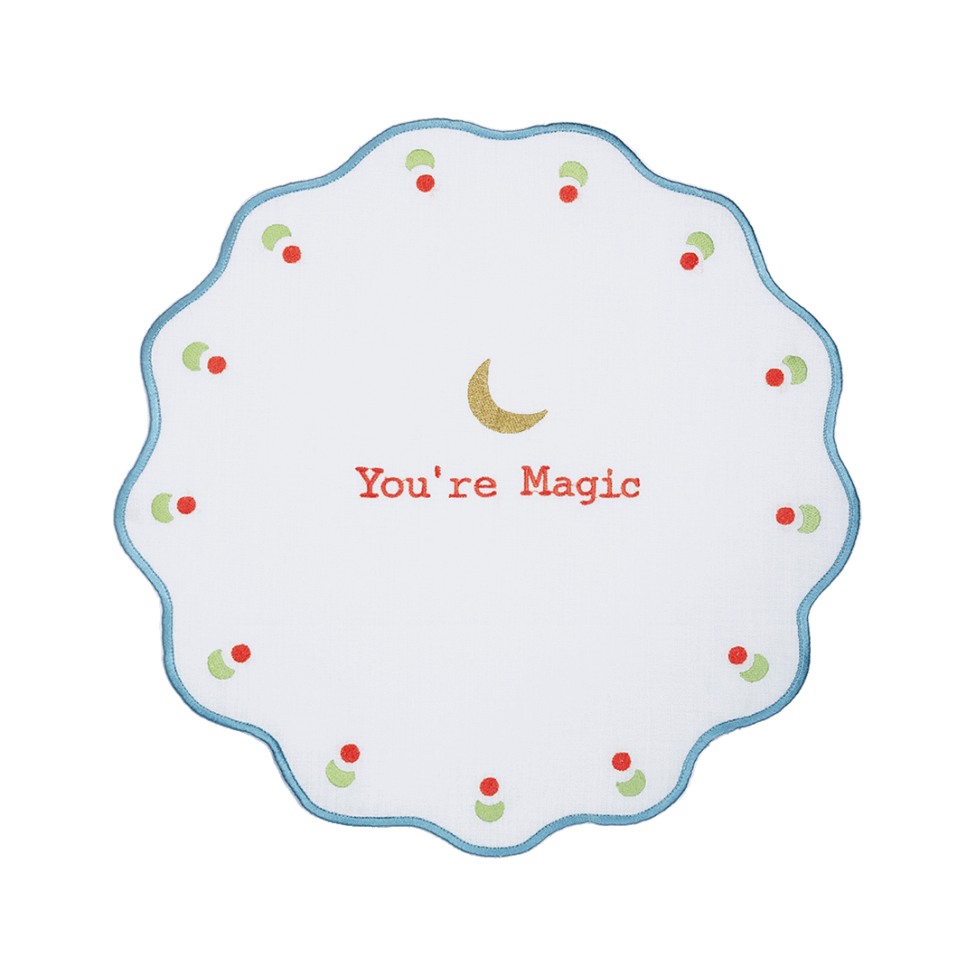 פלייסמט עגול רקום במגוון דגמים - You're Magic