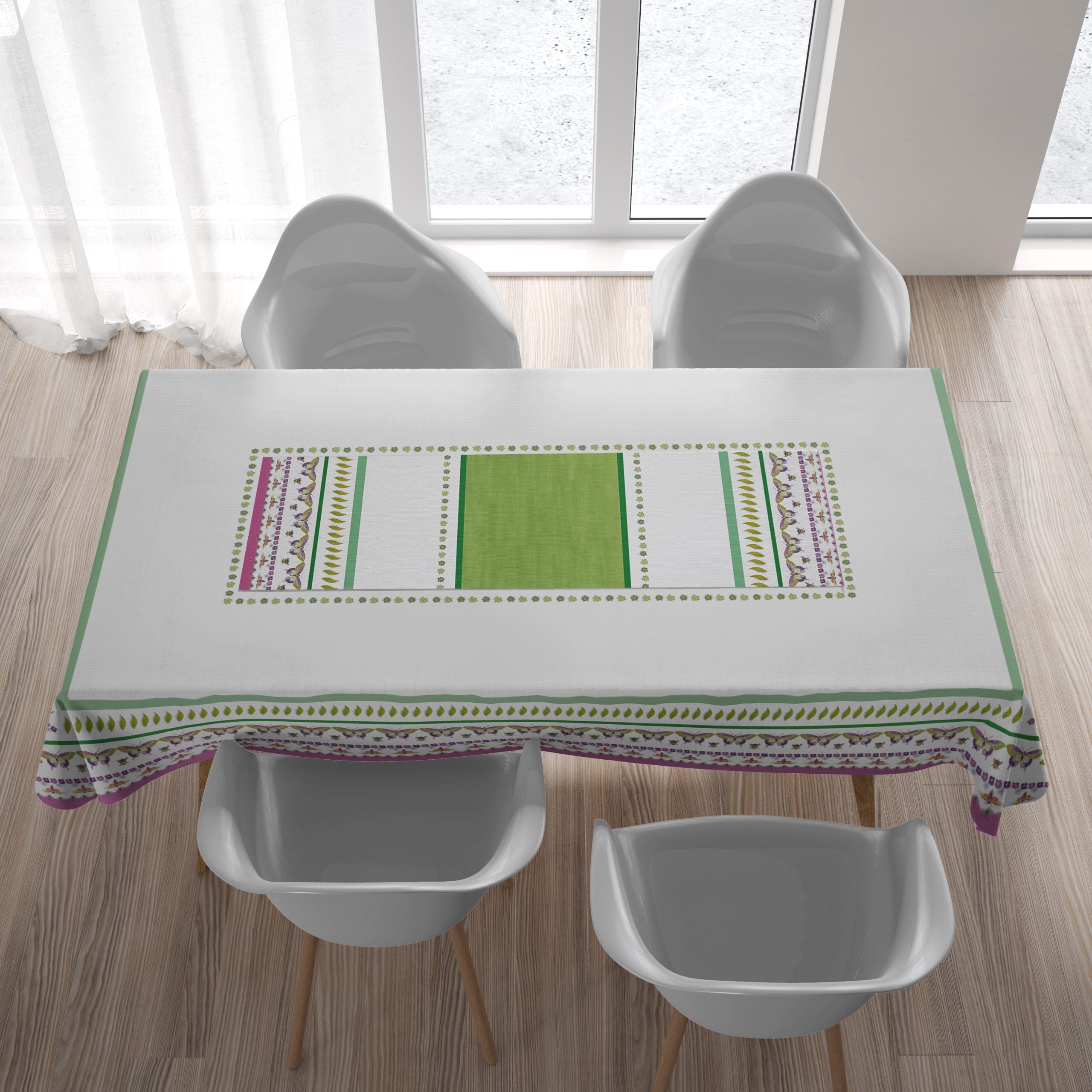 ראנר לשולחן דוחה כתמים - Amazzonia | 100X48 | ירוק