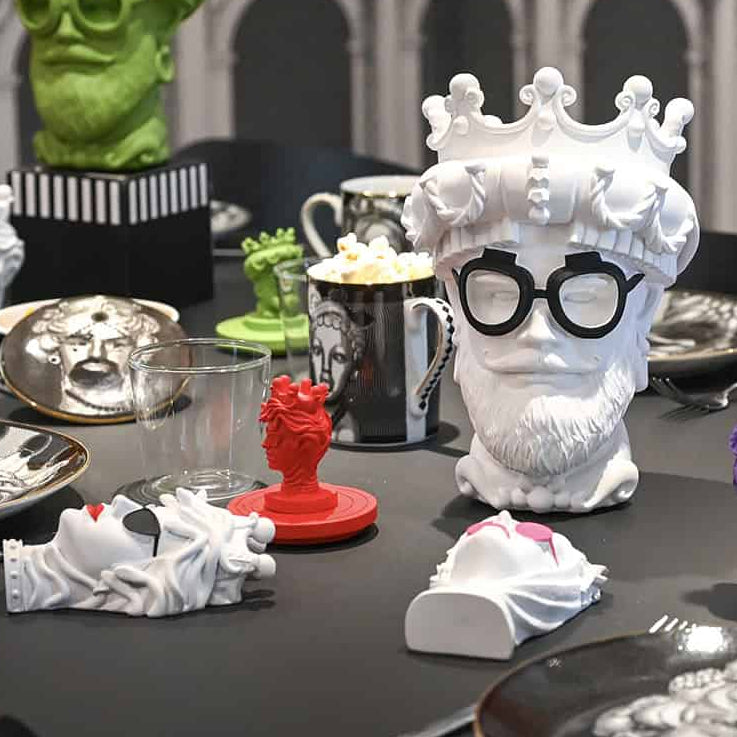 ראש דקורטיבי במגוון צבעים - לבן | L'HYPSTER