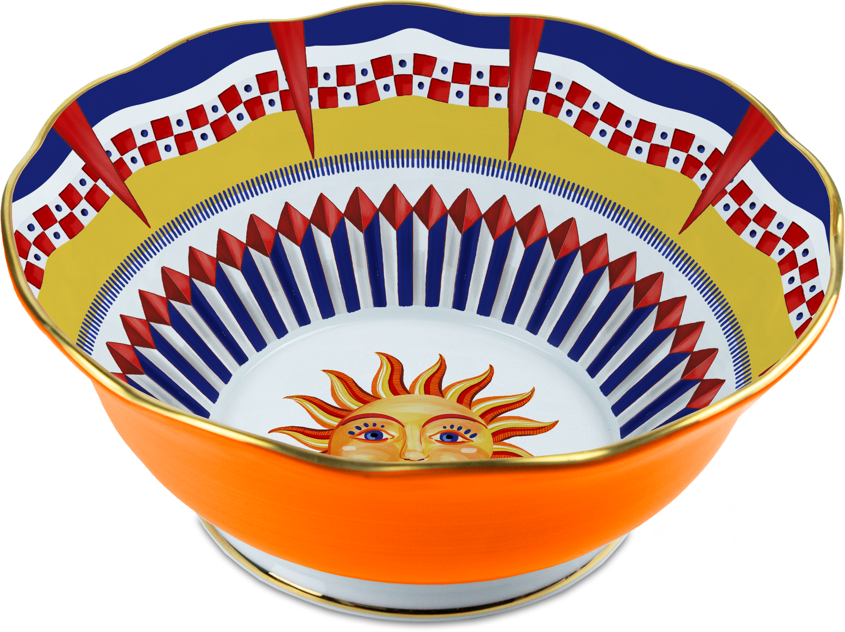 קערת הגשה עמוקה במגוון דגמים - שמש - Dolce Vita