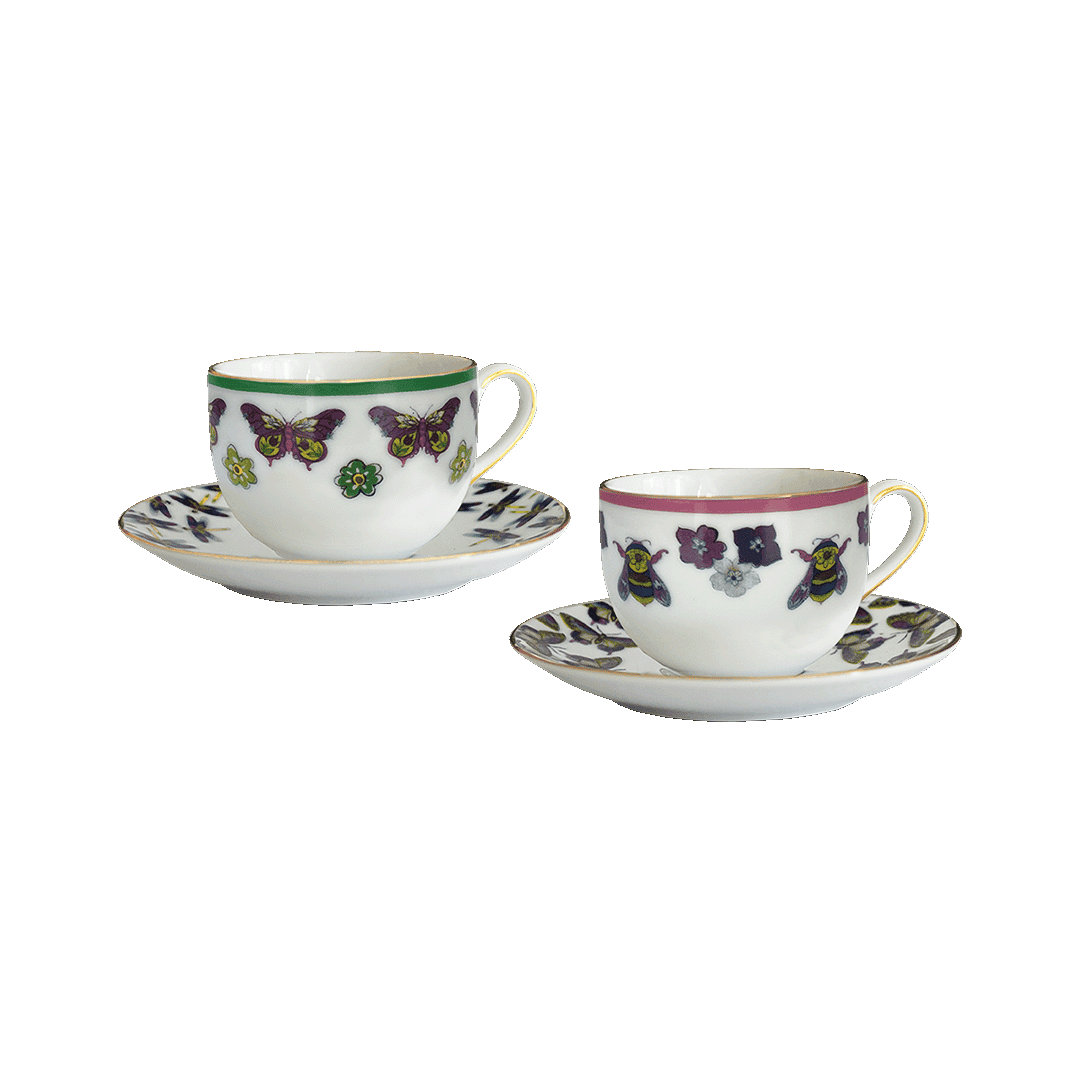 סט 2 ספלי אספרסו עם תחתיות - Amazzonia