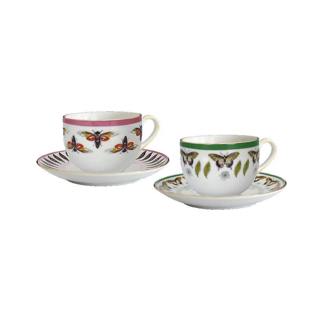 סט 2 ספלים עם תחתיות - Amazzonia