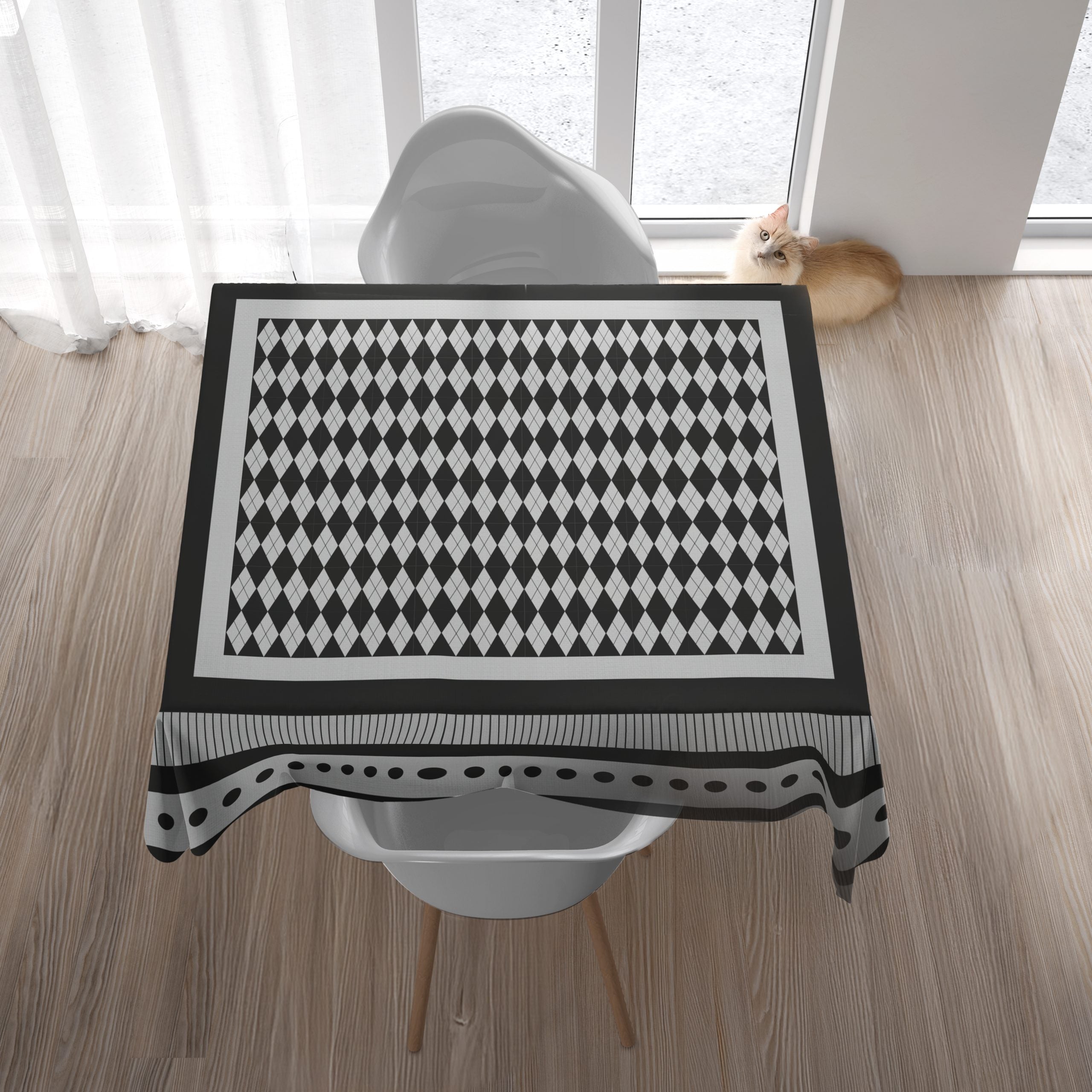 מפת שולחן מלבנית - Optical | 160X180