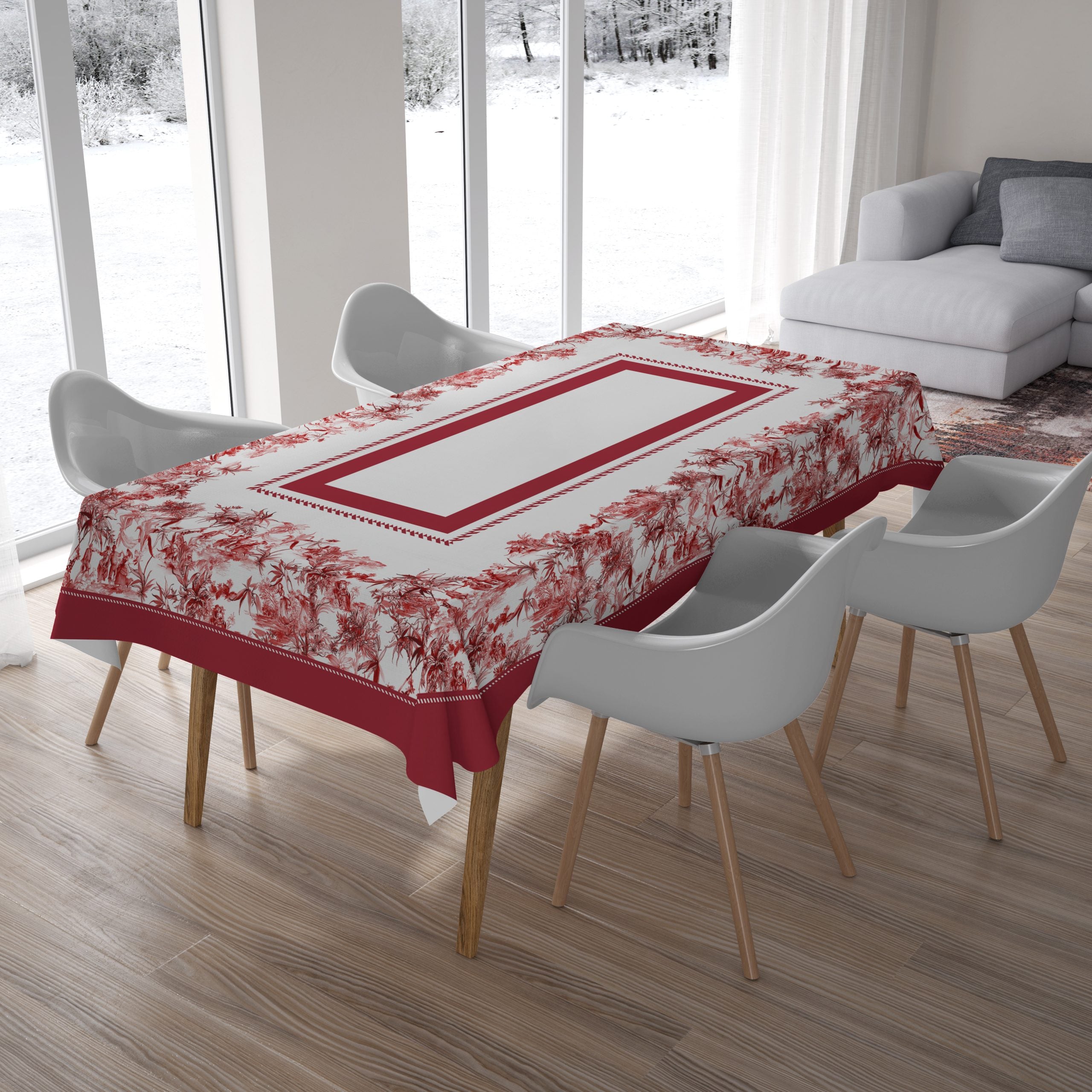 מפת שולחן מלבנית - Le rouge | 160X240