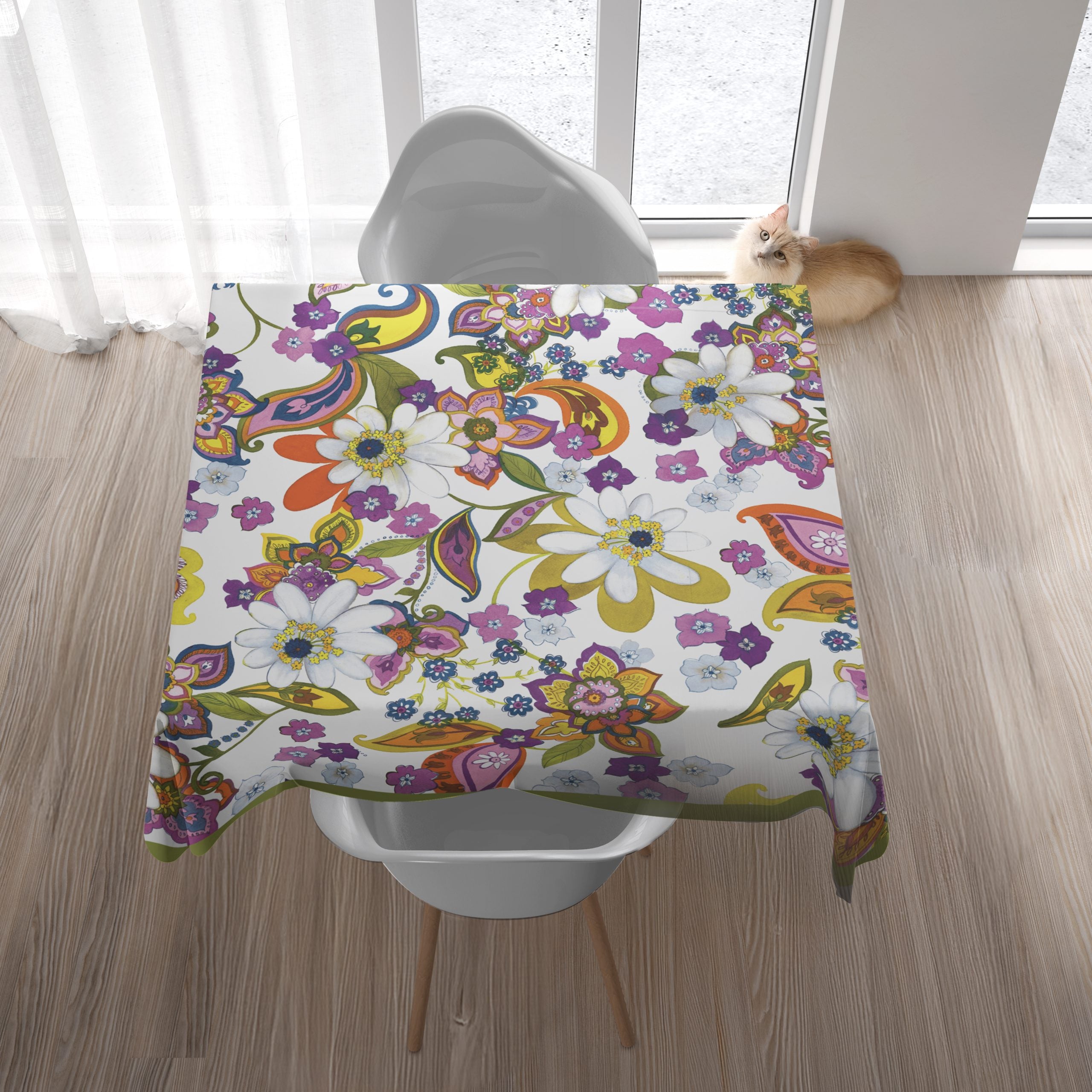 מפת שולחן דוחה כתמים מרובעת - Amazzonia | 220X220