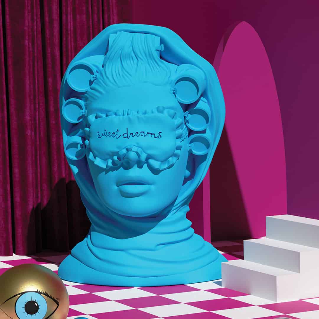 ראש דקורטיבי במגוון צבעים - כחול | LA SOGNATRICE