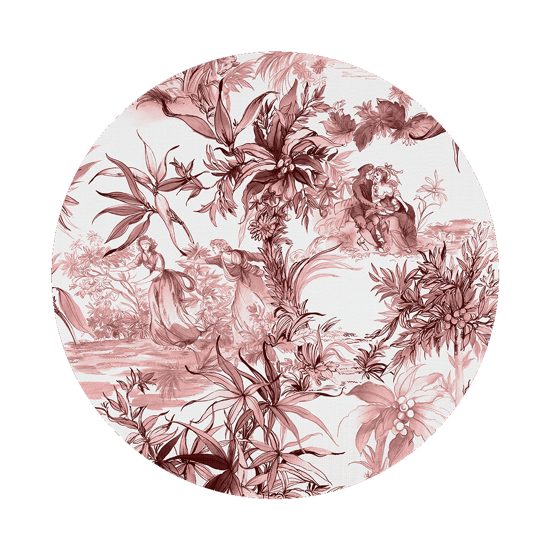 פלייסמט כותנה במגוון דגמים - CLASSIC | אדום