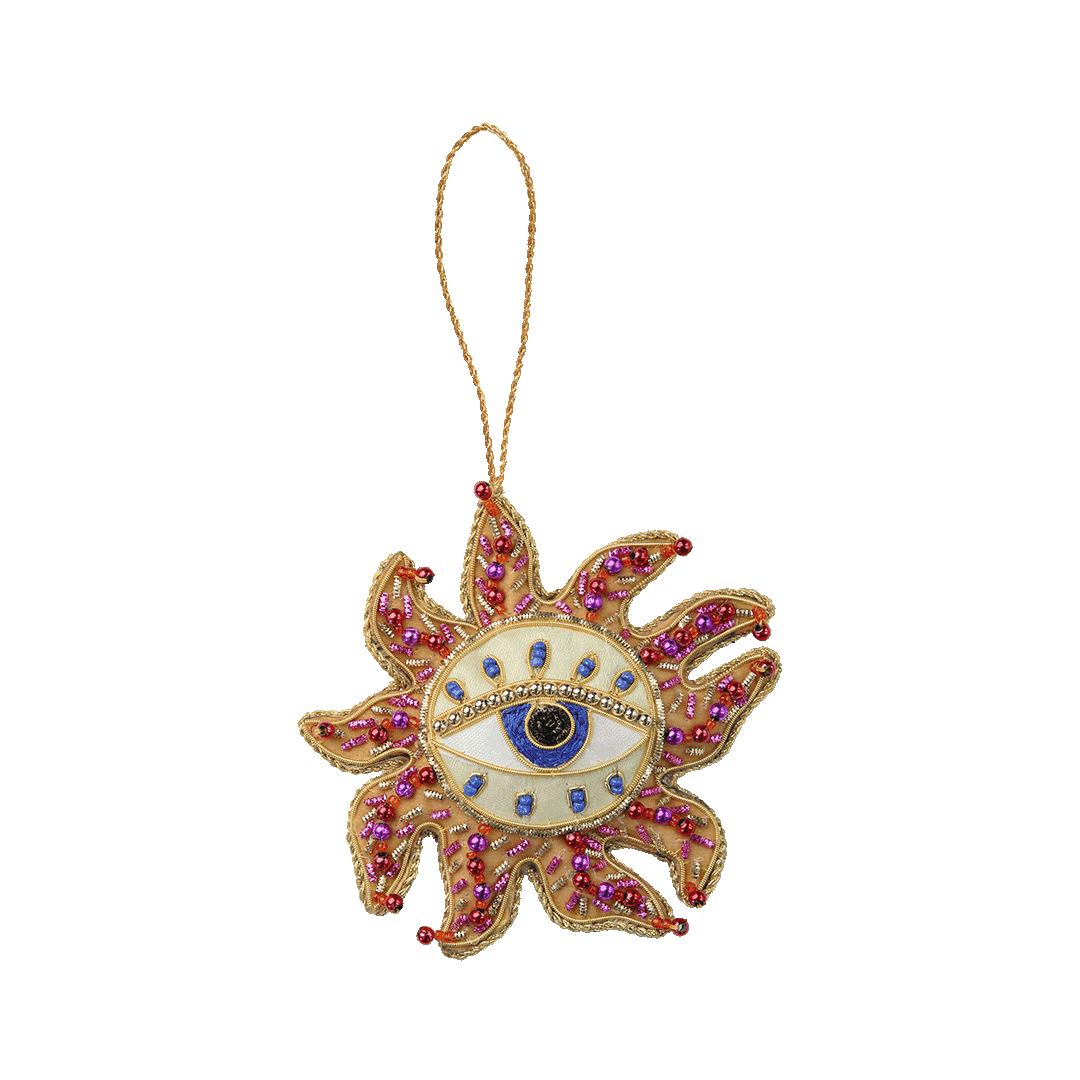 קישוט רקום ביד - שמש