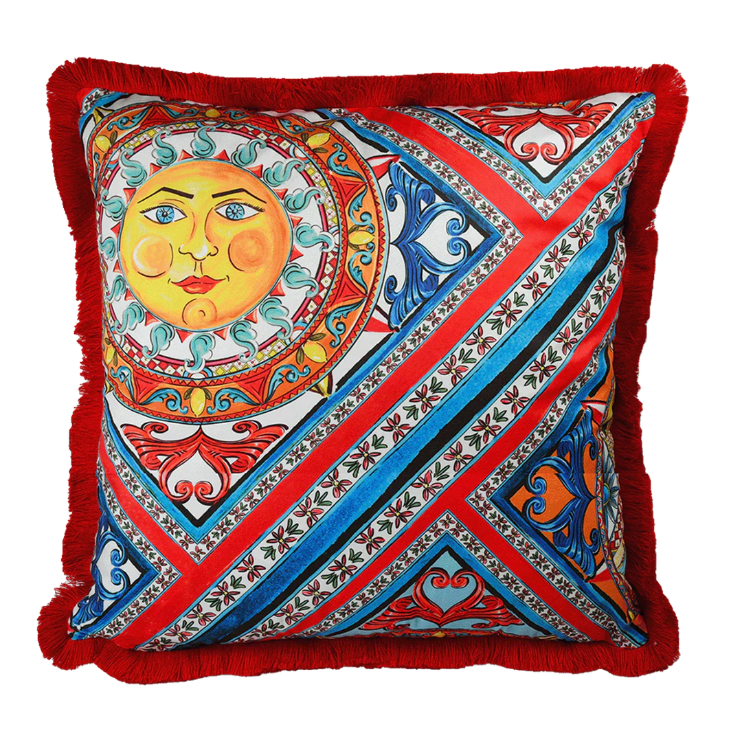 כרית 60 ס"מ קטיפה במגוון צבעים - Sole Mio | אדום