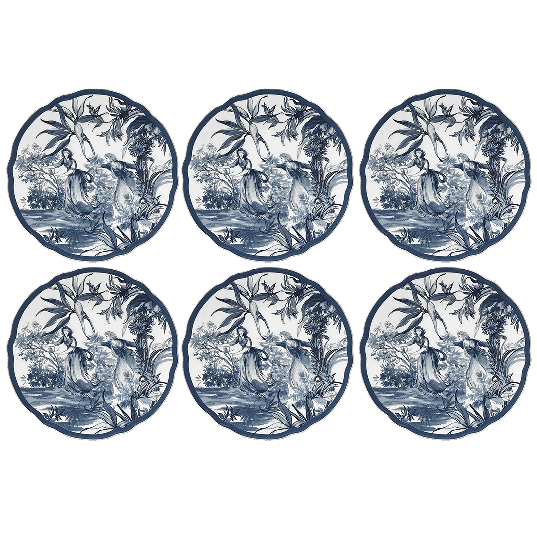 סט 6 צלחות עיקריות - Versailles | PLAVER