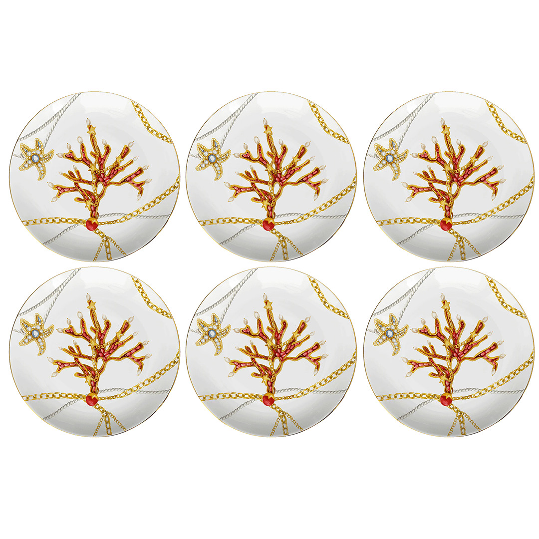 סט 6 צלחות עיקריות - Portofino