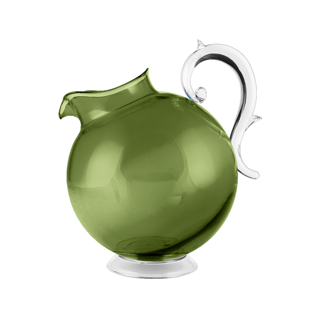 קנקן מים 2.25 ליטר במגוון צבעים - ירוק שקוף