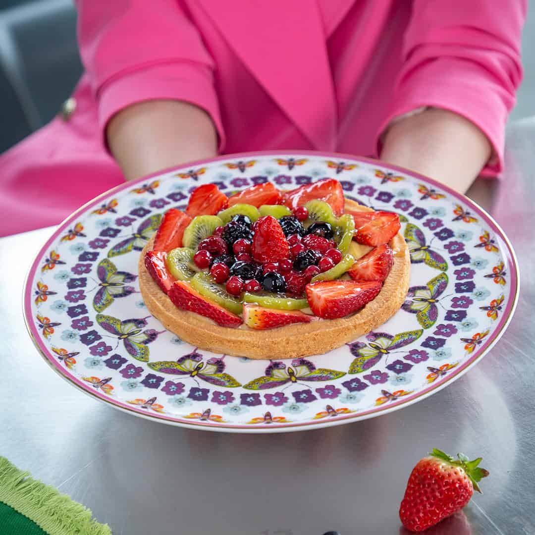 צלחת הגשה עגולה - Amazzonia | פרפר