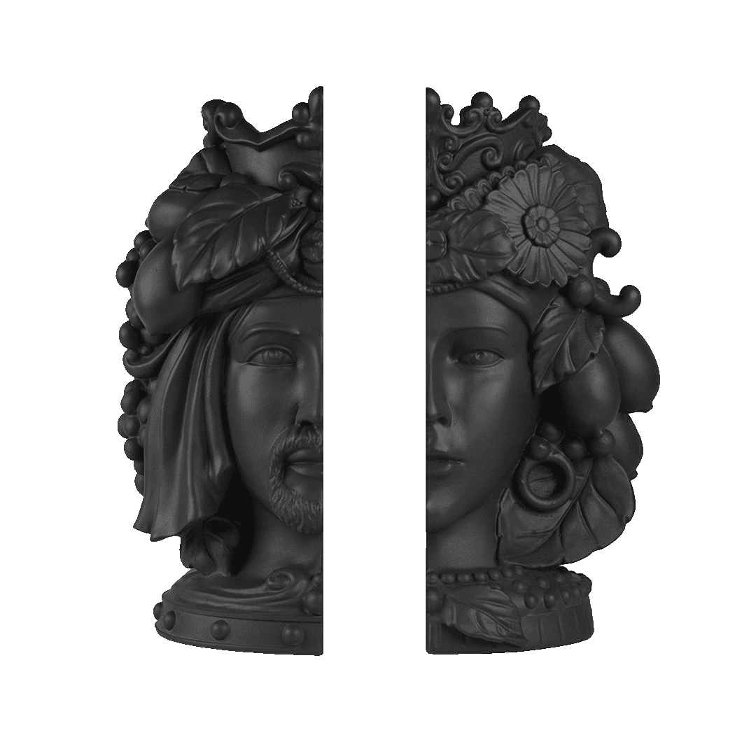 מעמד ספרים דו-ראשי במגוון צבעים - שחור