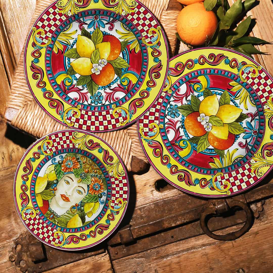 צלחת ראשונה/קינוח במגוון צבעים - Sicily | כתום