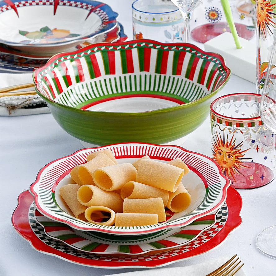 צלחת עמוקה - גיאומטרי