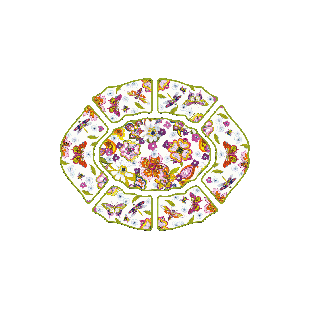 סט צלחות 7 חלקים מודולרית - Amazzonia