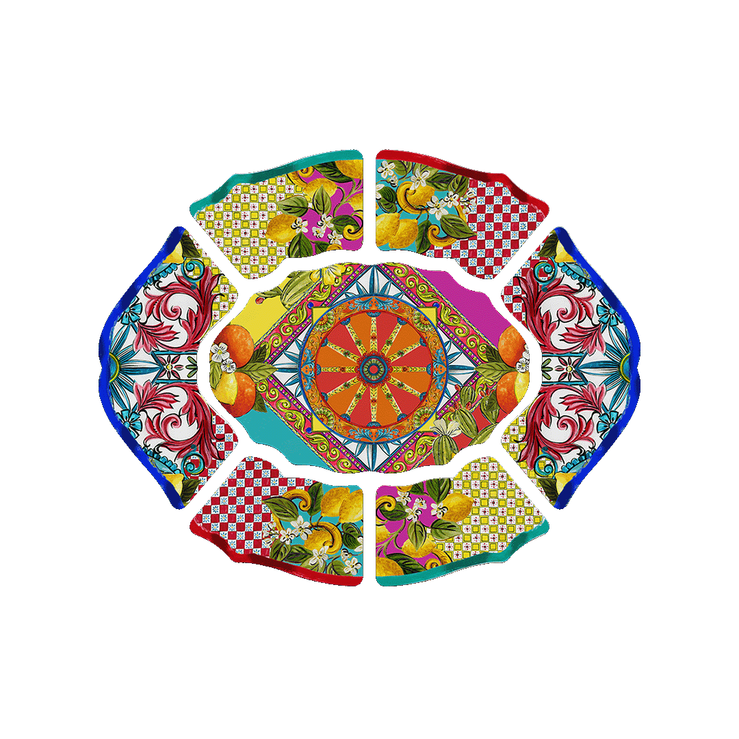 סט צלחות 7 חלקים מודולרית - Ortigia