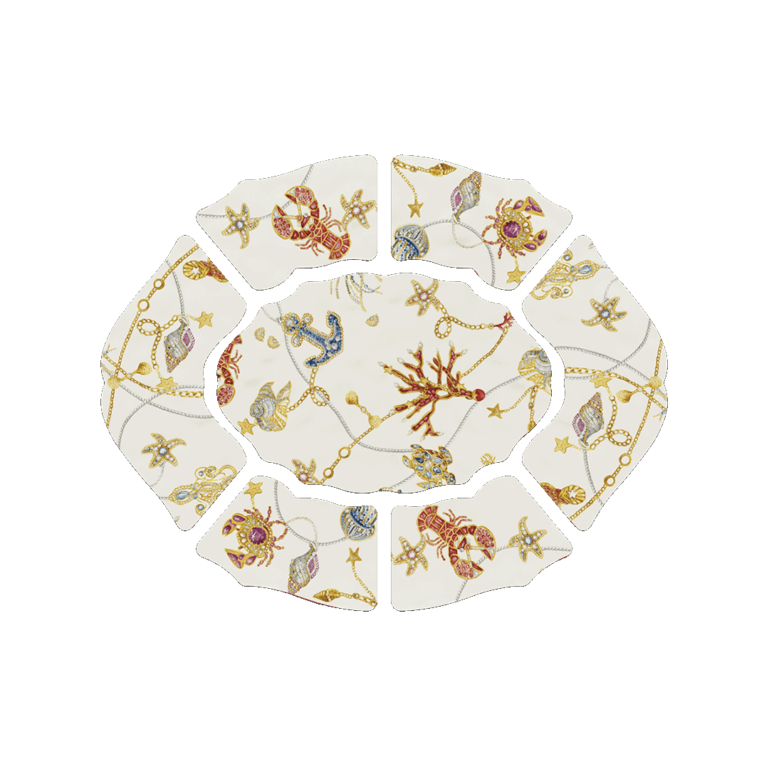 סט צלחות 7 חלקים מודולרית - Portofino