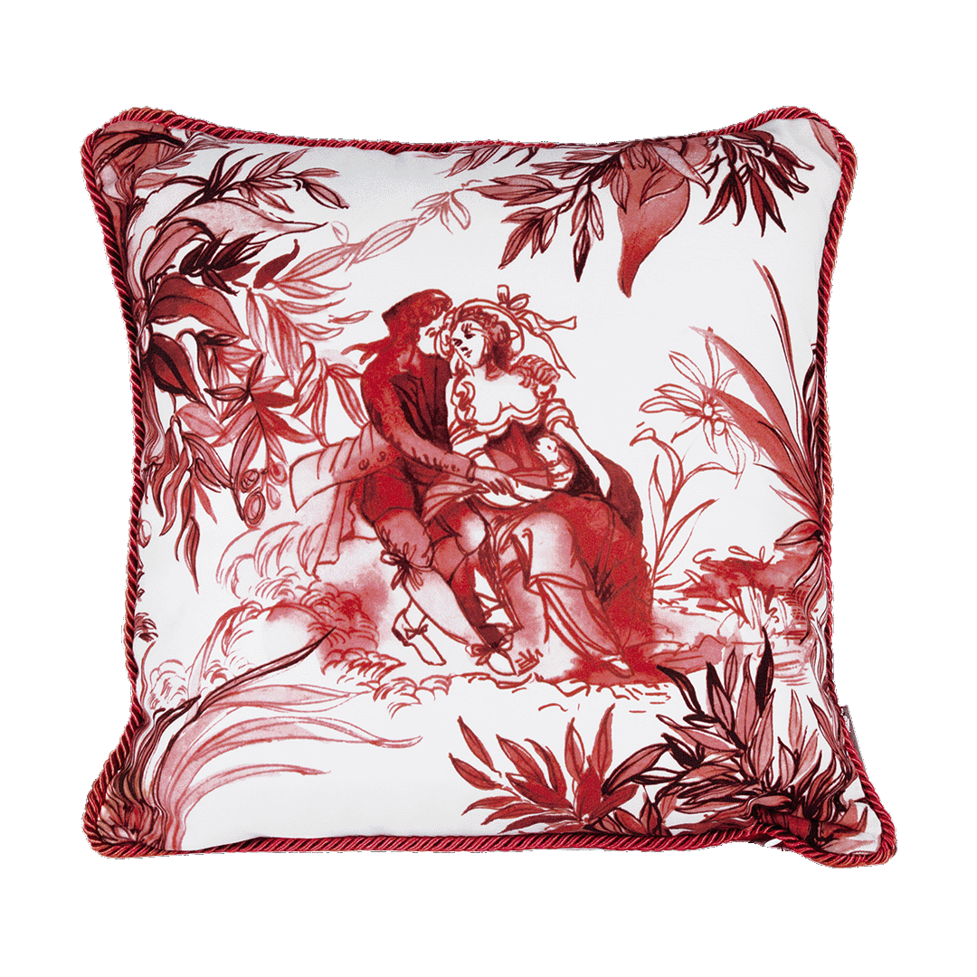 כרית קטיפה 45 ס"מ - Le rouge