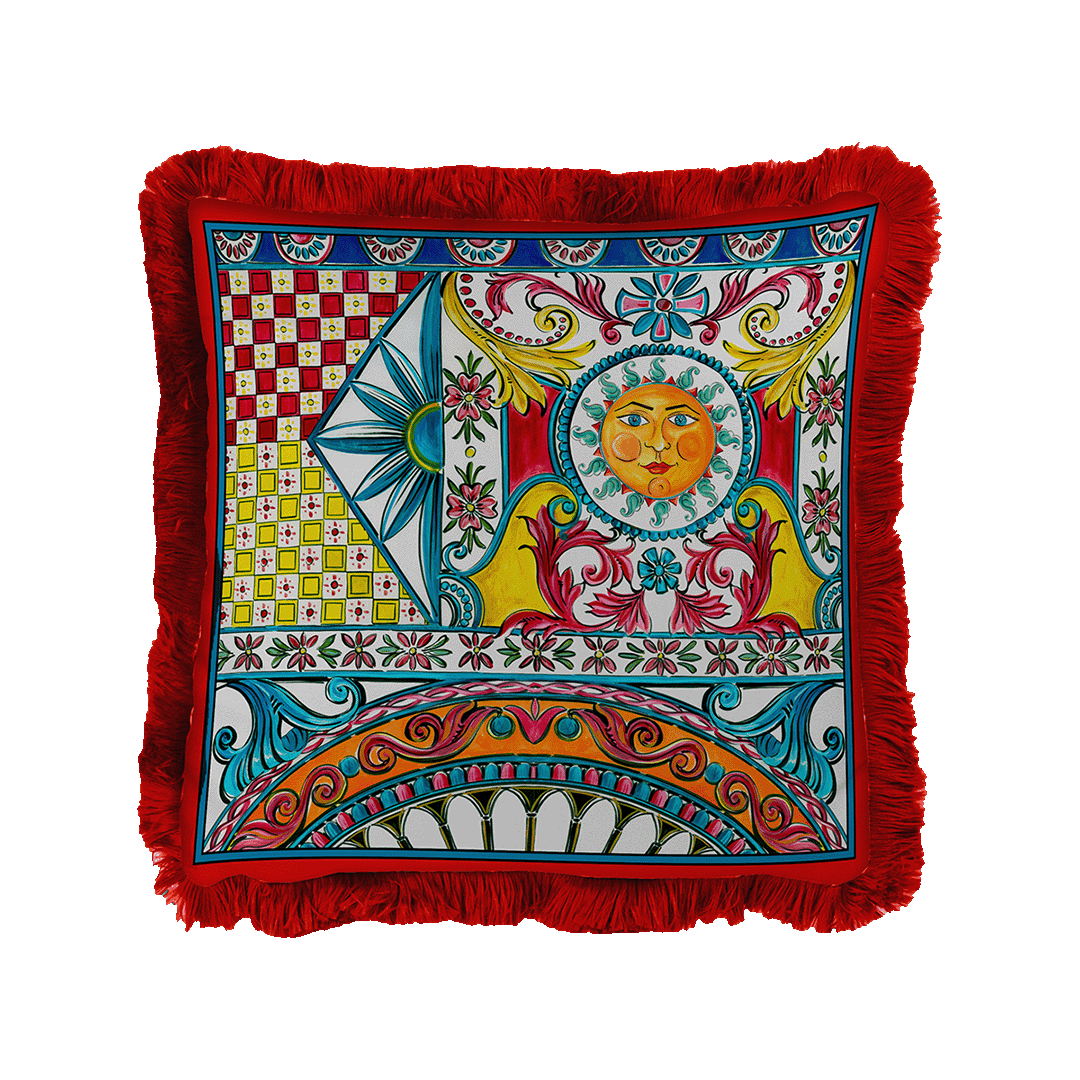 כרית 45 ס"מ קטיפה במגוון צבעים - Sole Mio | אדום