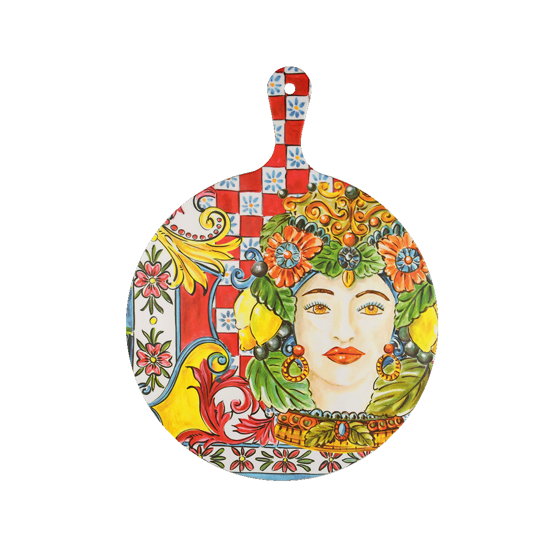 קרש חיתוך מקסי במגוון צבעים - Sicily | כתום