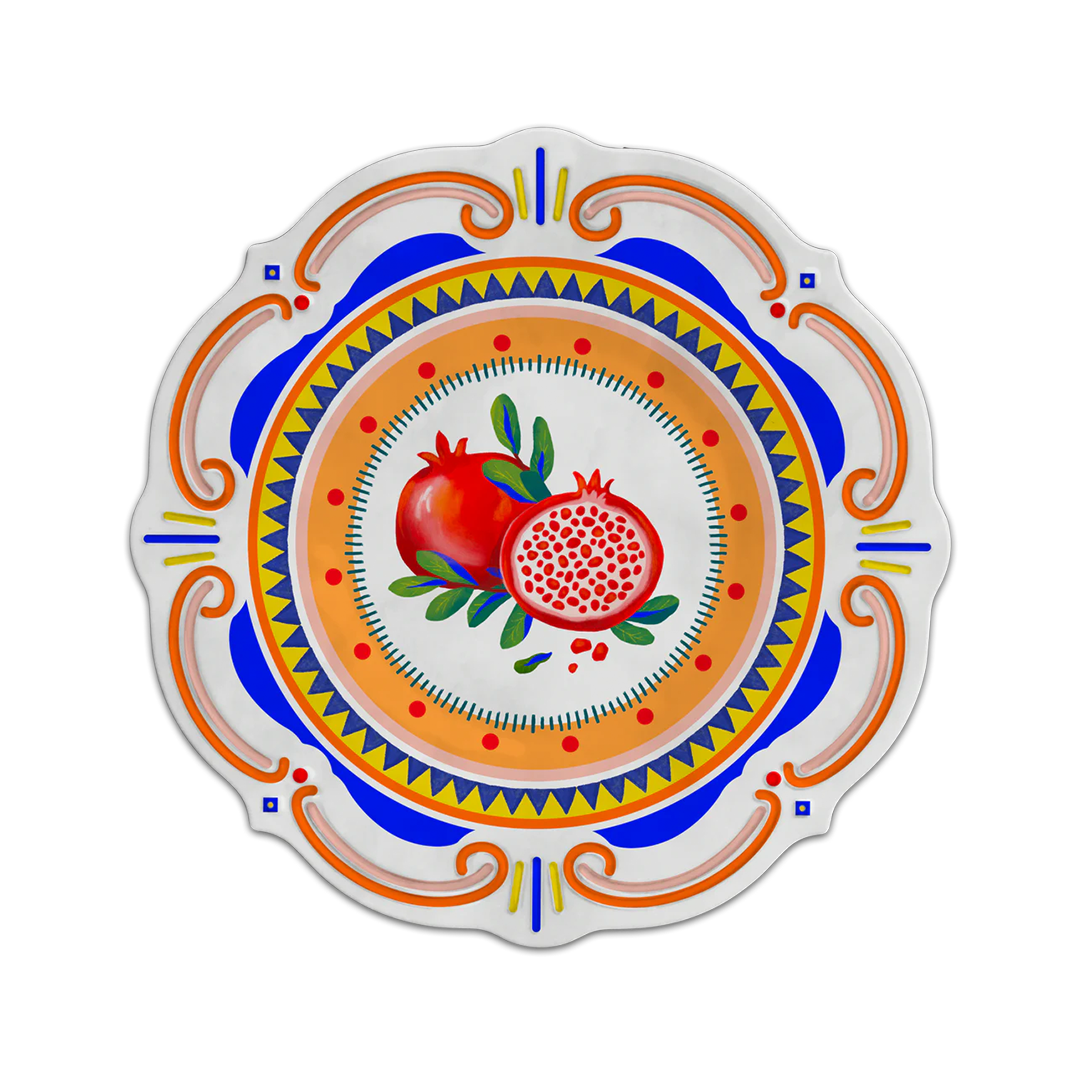 צלחת עיקרית במגוון דגמים - רימון - Dolce Vita