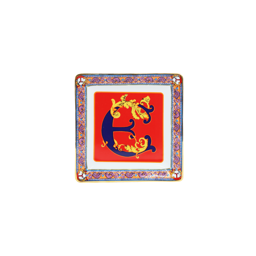 צלוחית מרובעת במגוון אותיות - A-Z