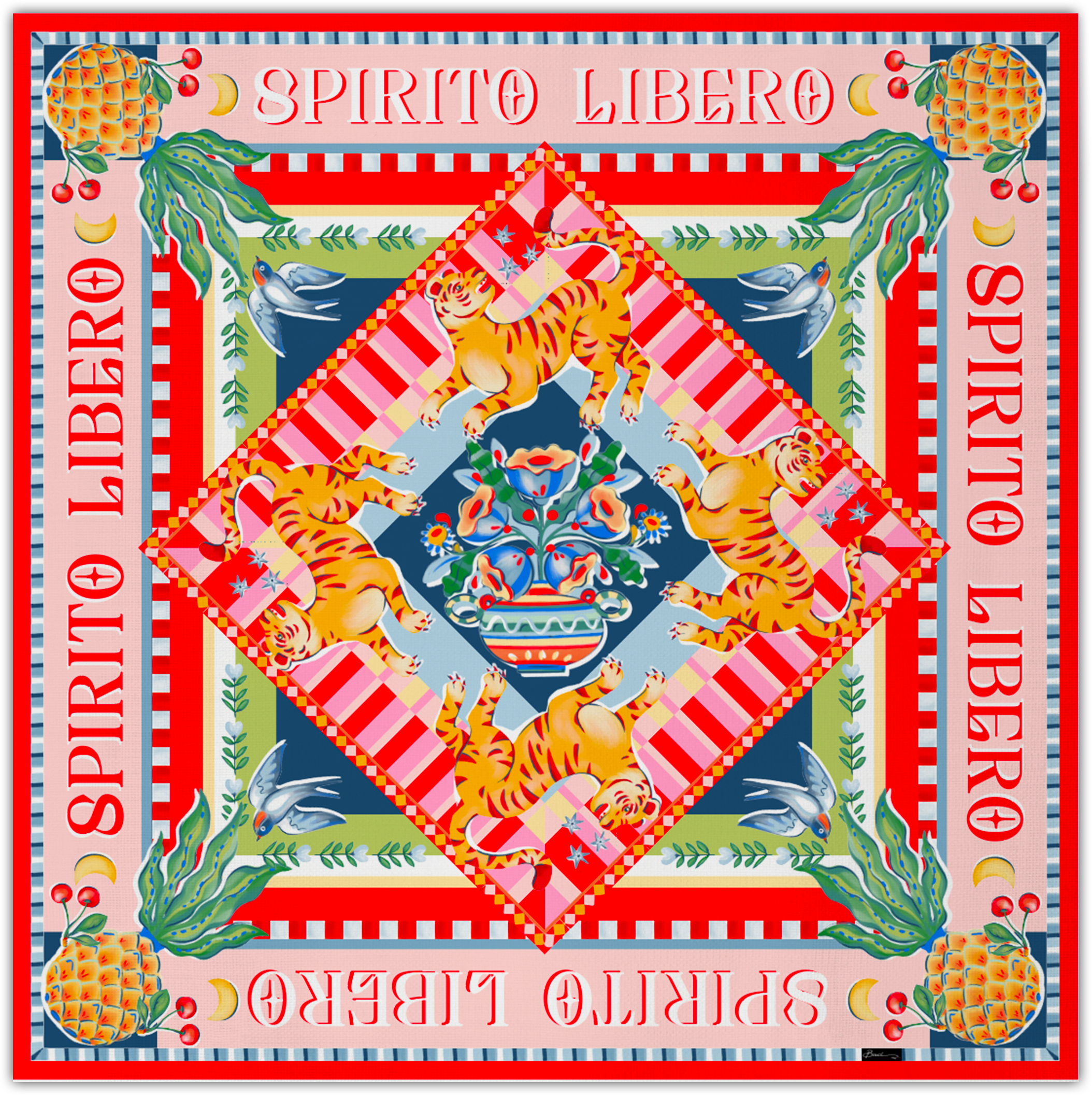צעיף 60 על 60 ס"מ - Spirito Libero Scarf
