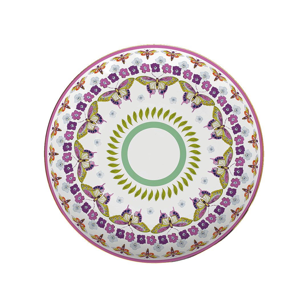 צלחת הגשה עגולה - Amazzonia | פרפר