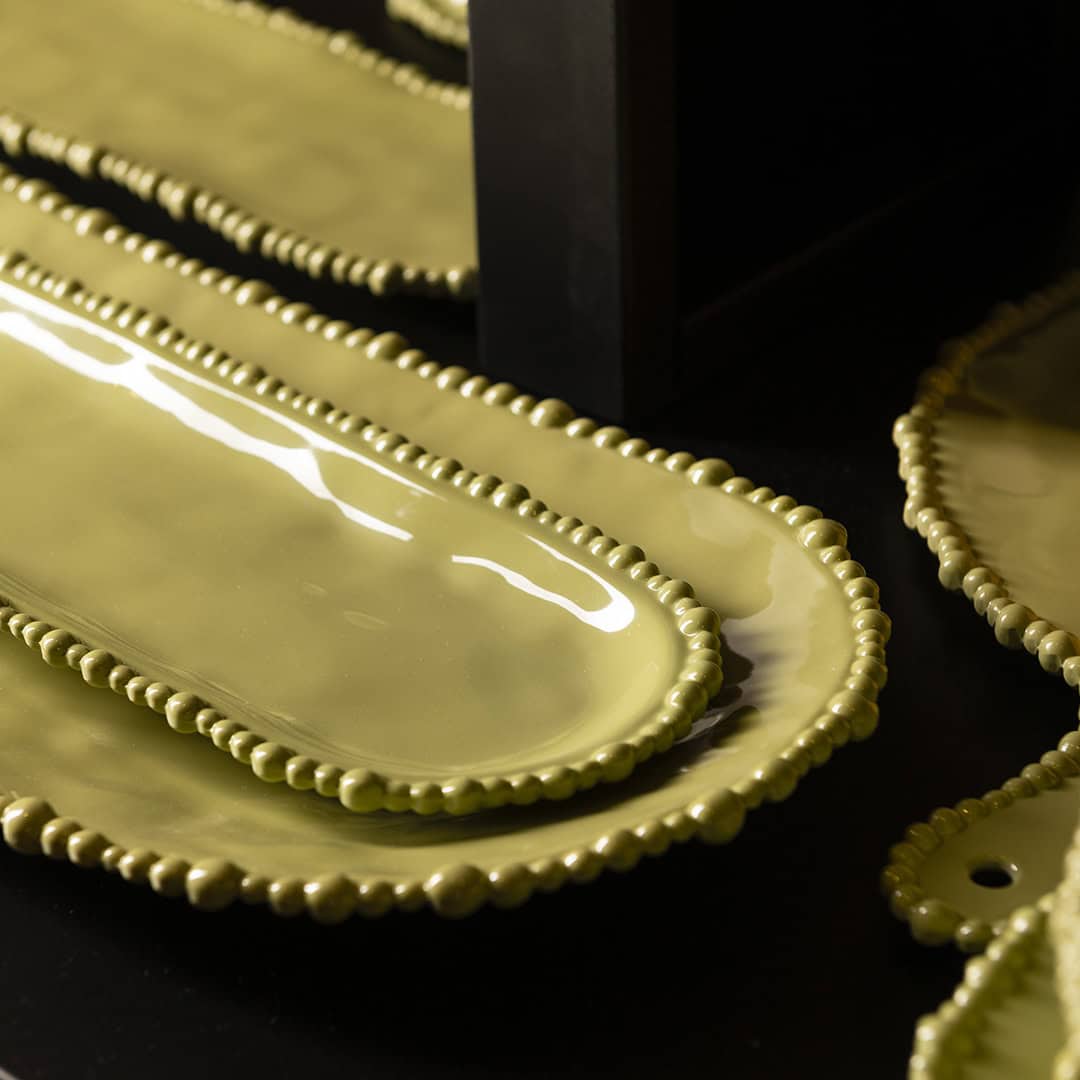 צלחת הגשה אובלית רחבה במגוון צבעים - Joke