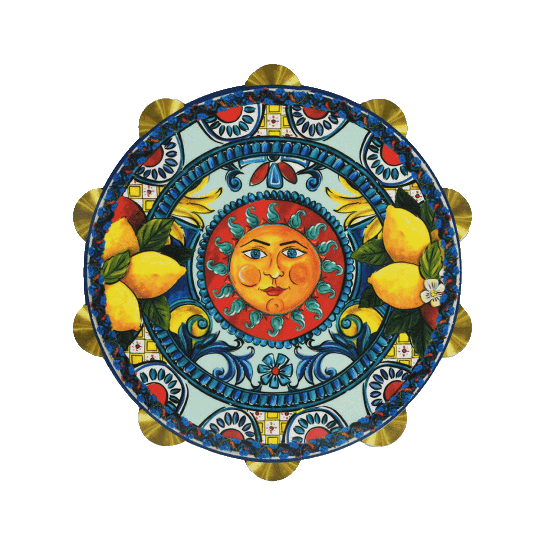 קרש חיתוך מיני בצורת תוף במגוון צבעים - Sicily | קטן | כחול