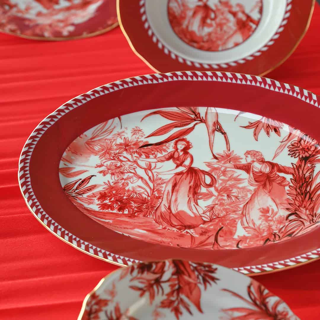 צלחת הגשה במגוון דגמים - Le rouge