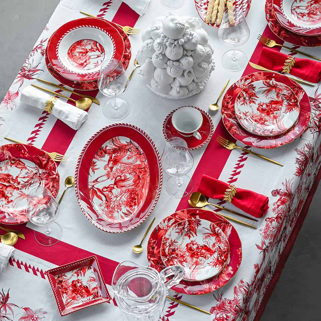 סט 6 צלחות עיקריות - Le rouge | PLAROU