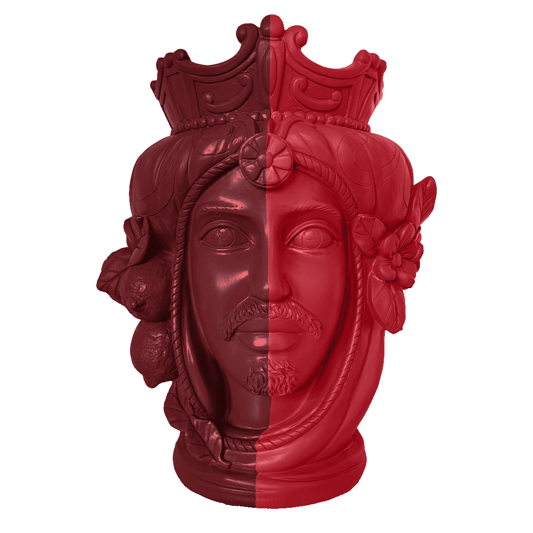 אגרטל דו-ראשי גדול - אדום | MAN