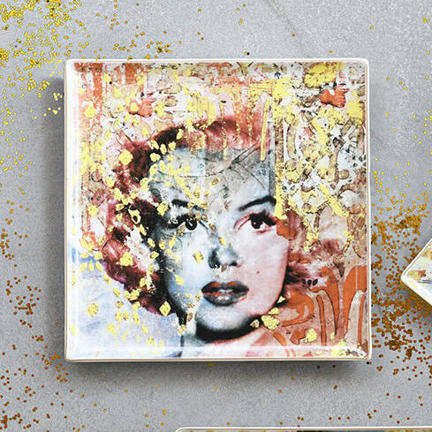 מגש מרובע גדול - MARILYN | 30.5X30.5