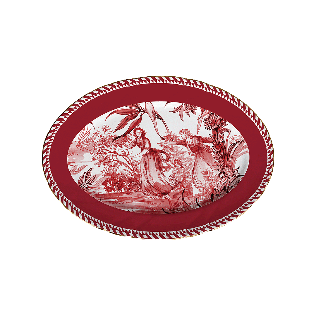 צלחת הגשה במגוון דגמים - Le rouge