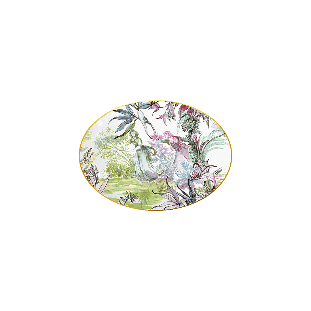 צלחת הגשה אובלית - 19.5x26.5 ס"מ | Firenze