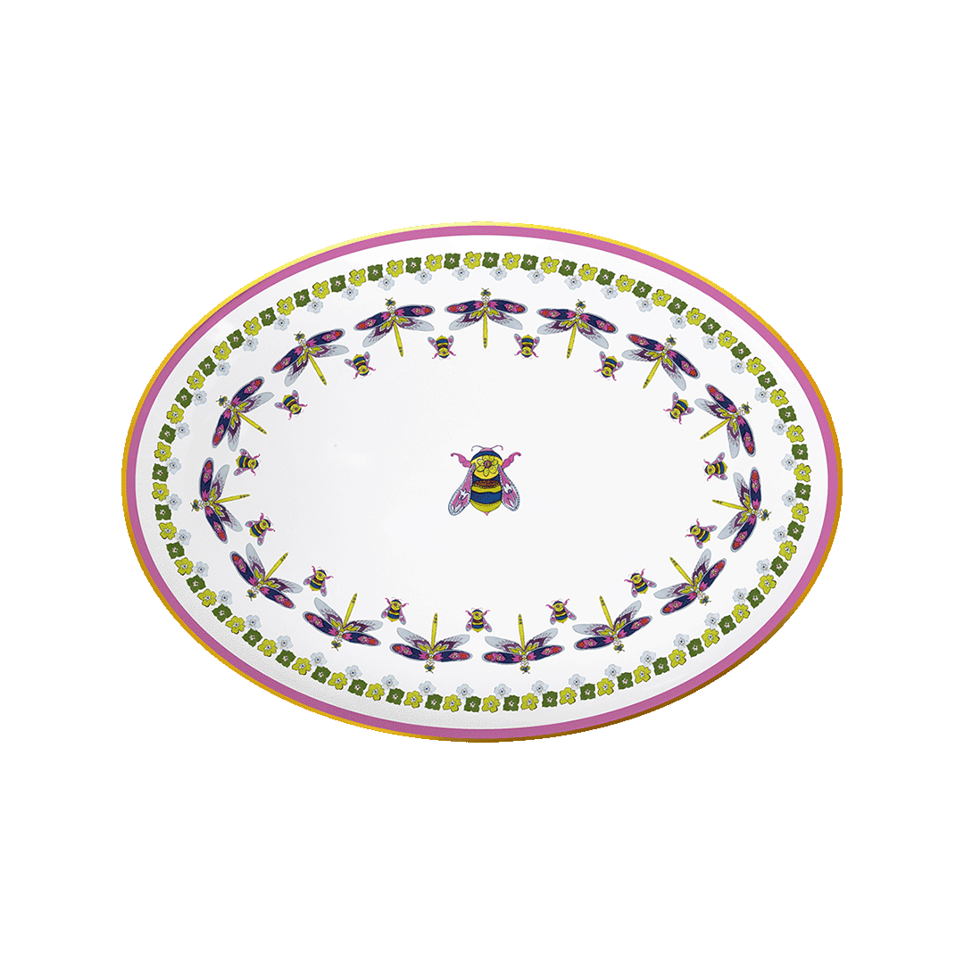 צלחת אובלית - Amazzonia | דבורה