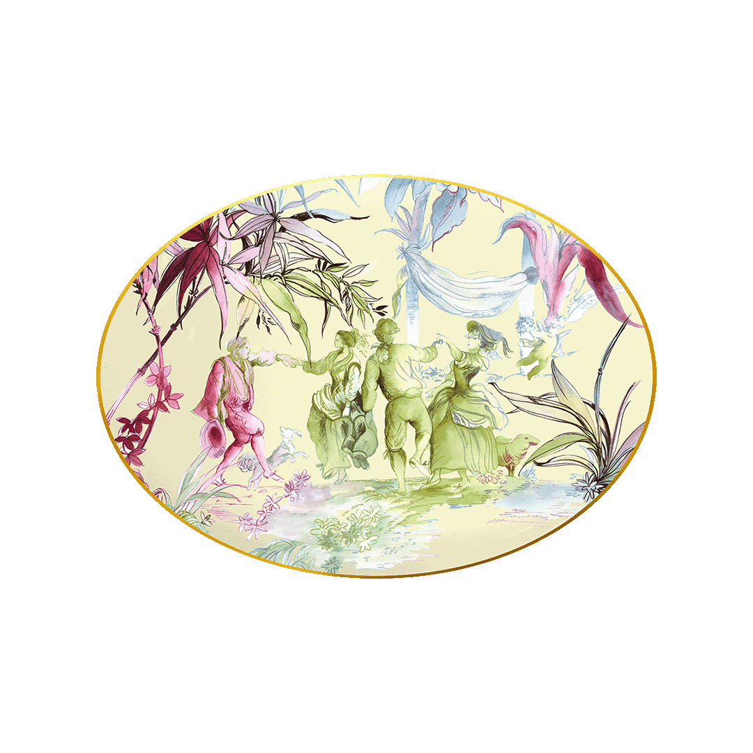 צלחת הגשה אובלית - 26x36 ס"מ | Firenze