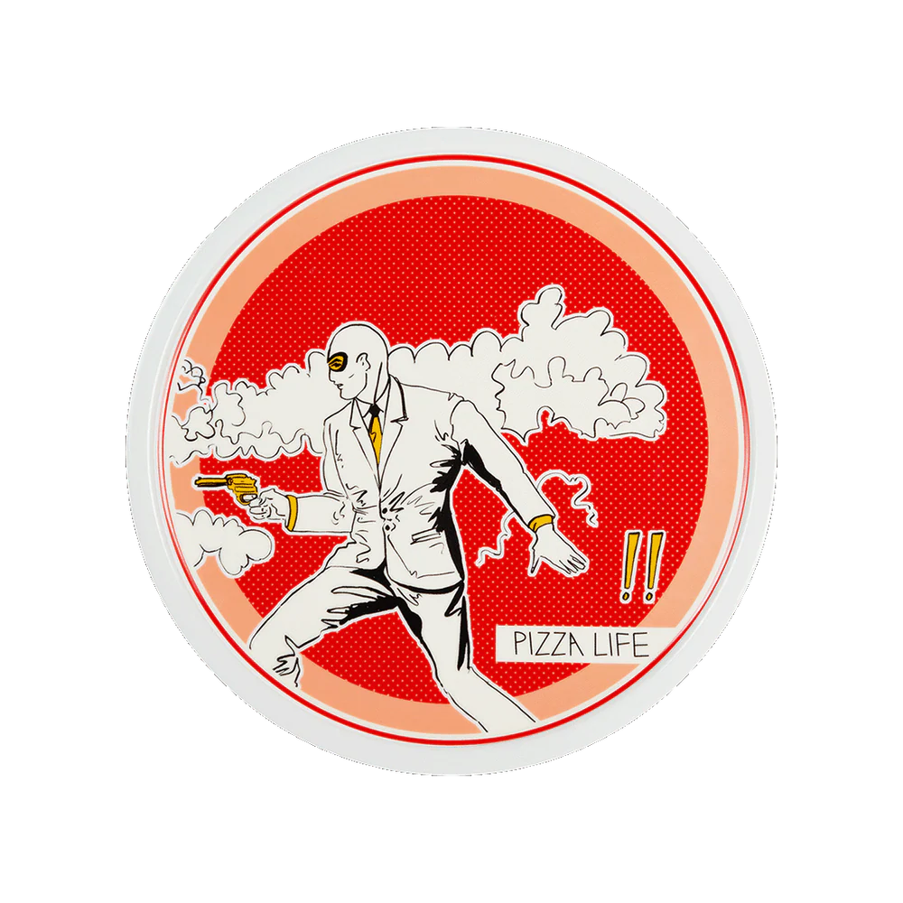 סט 2 צלחות פיצה במגוון צבעים - אדום