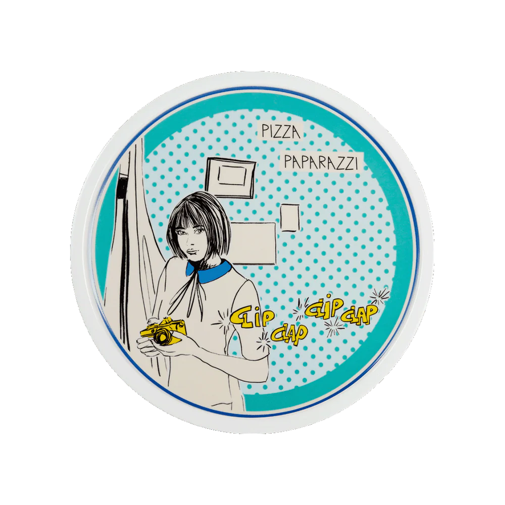 סט 2 צלחות פיצה במגוון צבעים - טורקיז