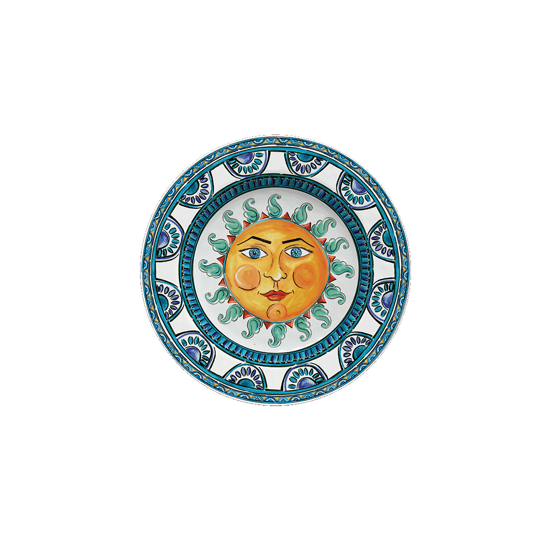 צלחת ראשונה/קינוח במגוון צבעים - כחול