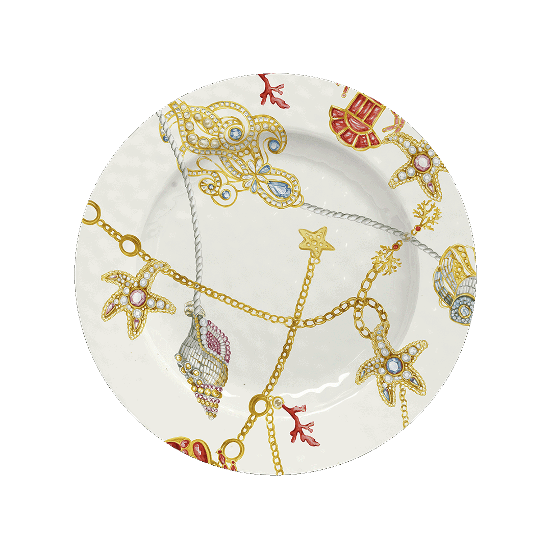 צלחת ראשונה/קינוח - Portofino | עם שוליים